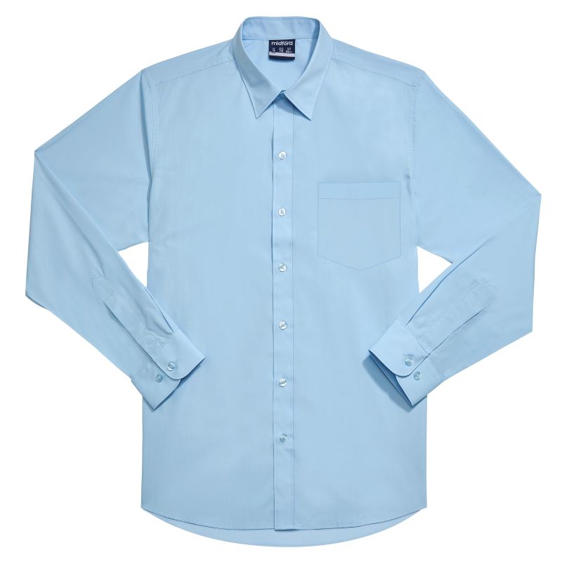 Midford Boys School Shirt Long Sleeve - Classic - 7 Colours Available ...